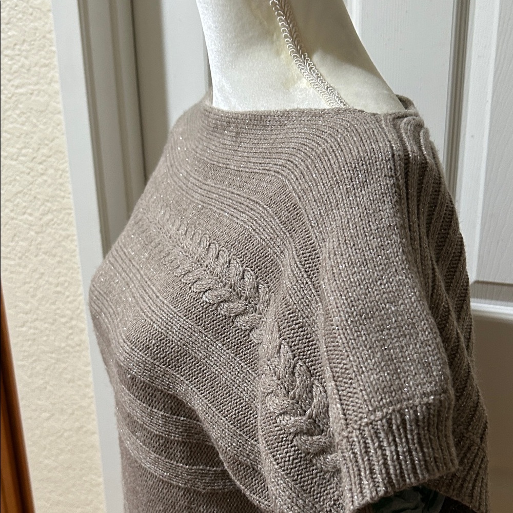New York & Company Taupe boat neck Sweater - Picture 3 of 12